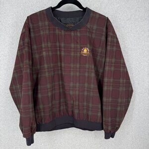 Sun Mountain Mens Golf Windbreaker Size XL Red Plaid 1997 US Open Congressional